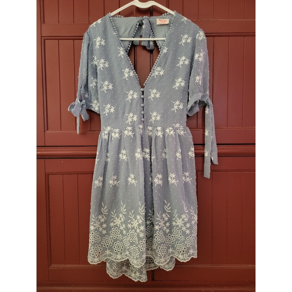 Stunning Floral Eyelet Dress